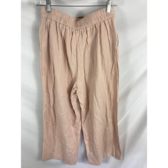Sigrid Olsen Linen Blend Belted Crop Pant Size 6 - Picture 3 of 3